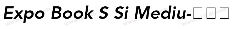 Expo Book S Si Mediu字体转换